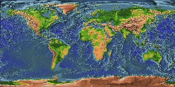 The continents of Earth